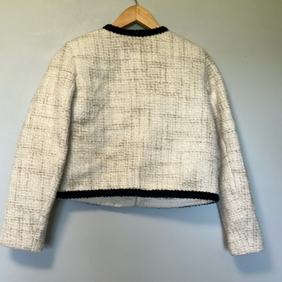 Ba&sh Cream and Black Tweed Lady Jacket - Picture 5 of 7